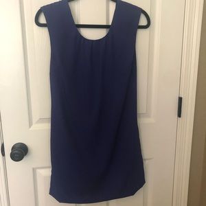 Blue Dress with Unique Back Design